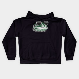 Cool Frog with Sunglasses Kids Hoodie